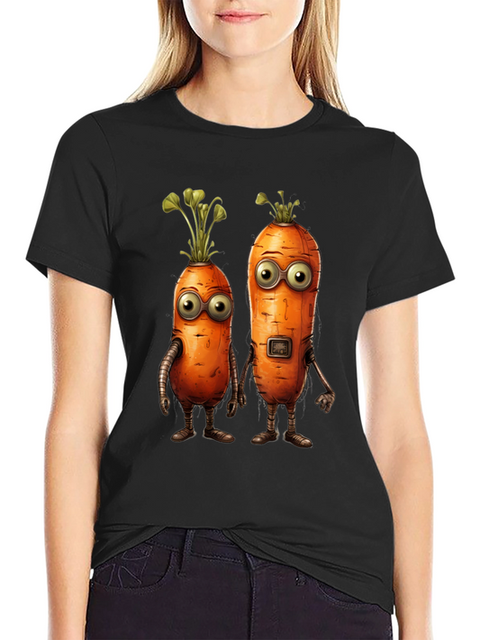 Robot Carrot Graphic T-Shirt