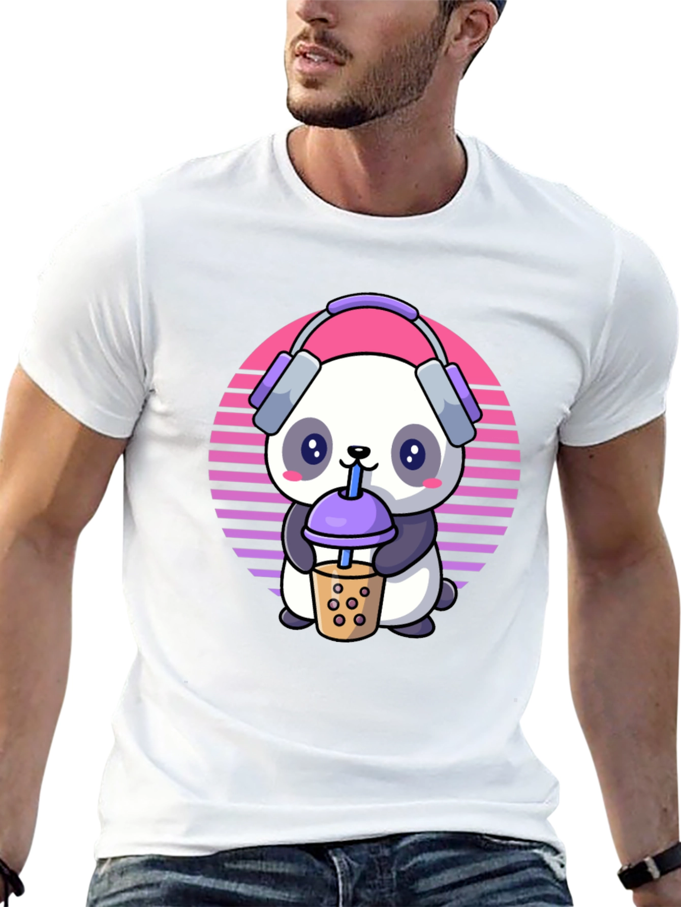Cute Panda Boba Tea T-Shirt