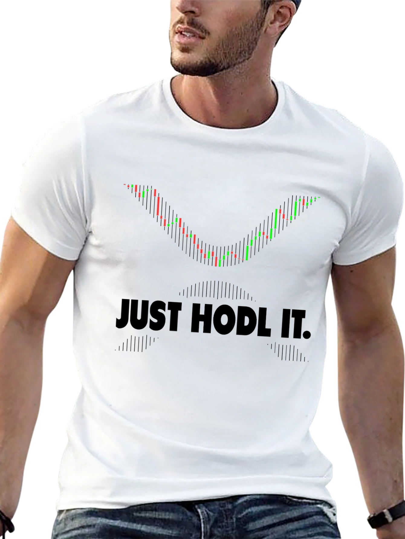 Just Hodl It Crypto Trading Black T-Shirt