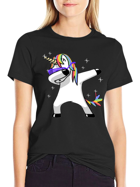 Dabbing Unicorn T-Shirt - Cool Graphic Tee