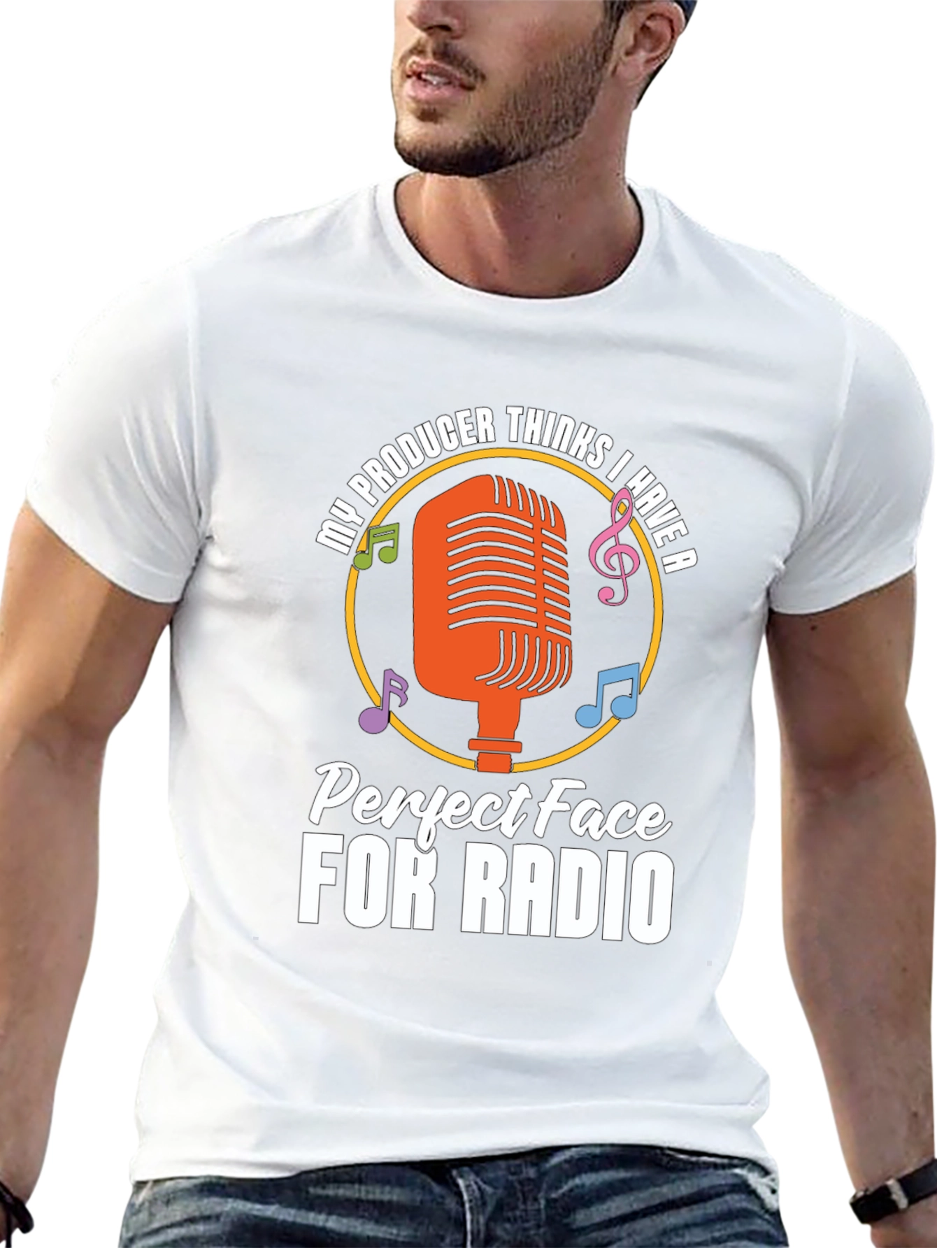 Funny Radio Face T-Shirt