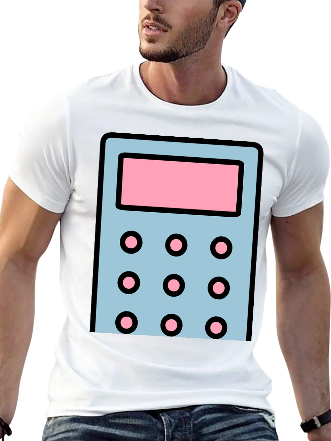 Calculator Graphic T-Shirt - Cool Math Design