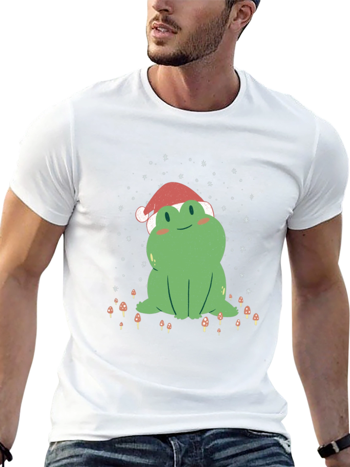 Festive Frog Tee: Holiday Cheer