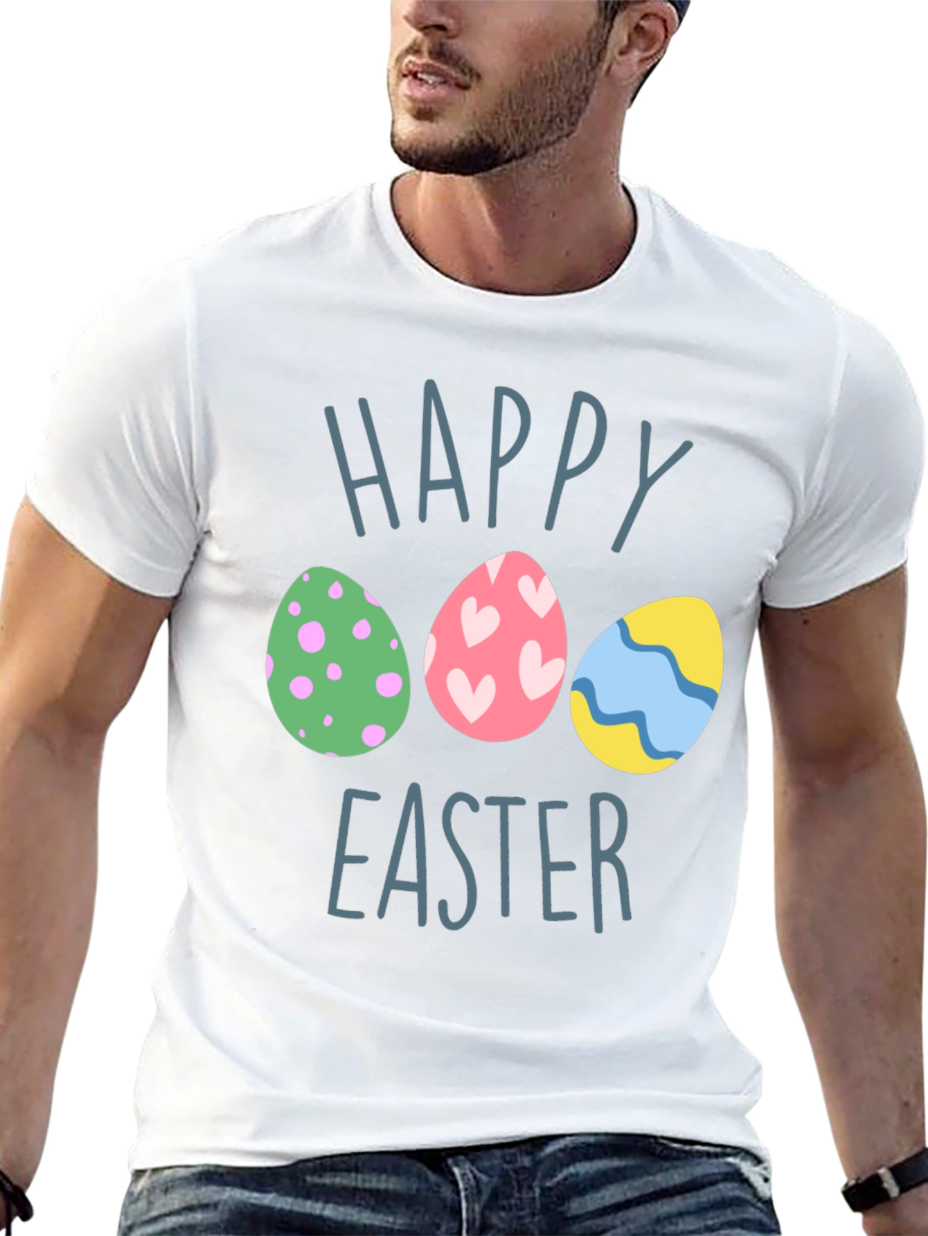 Happy Easter Egg Graphic T-Shirt