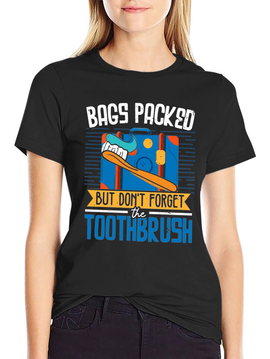 Bags Packed Toothbrush Graphic Tee