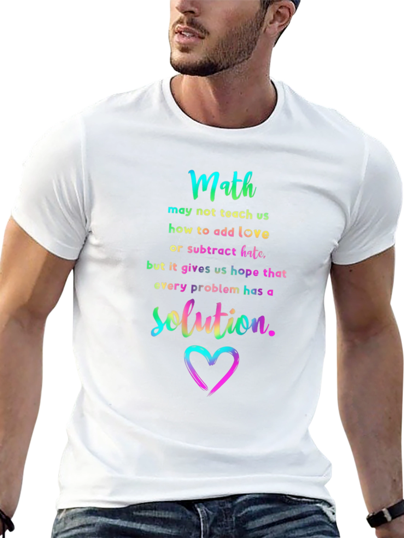 Math Love Solution Graphic Tee