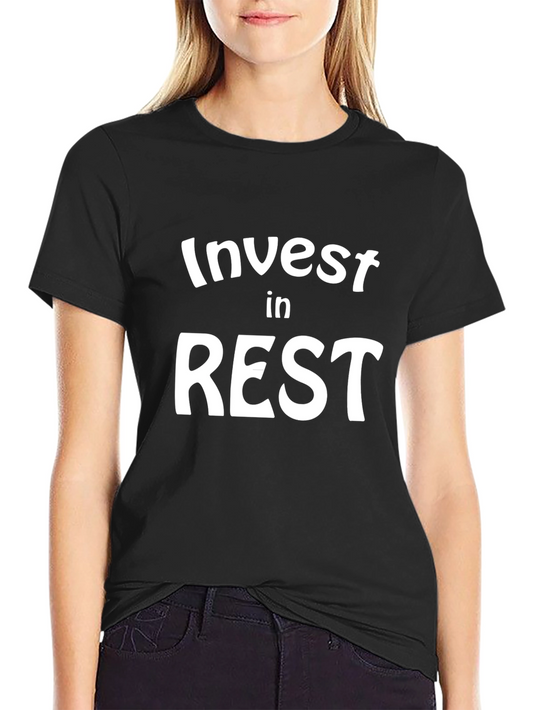 Invest In Rest Black T-Shirt