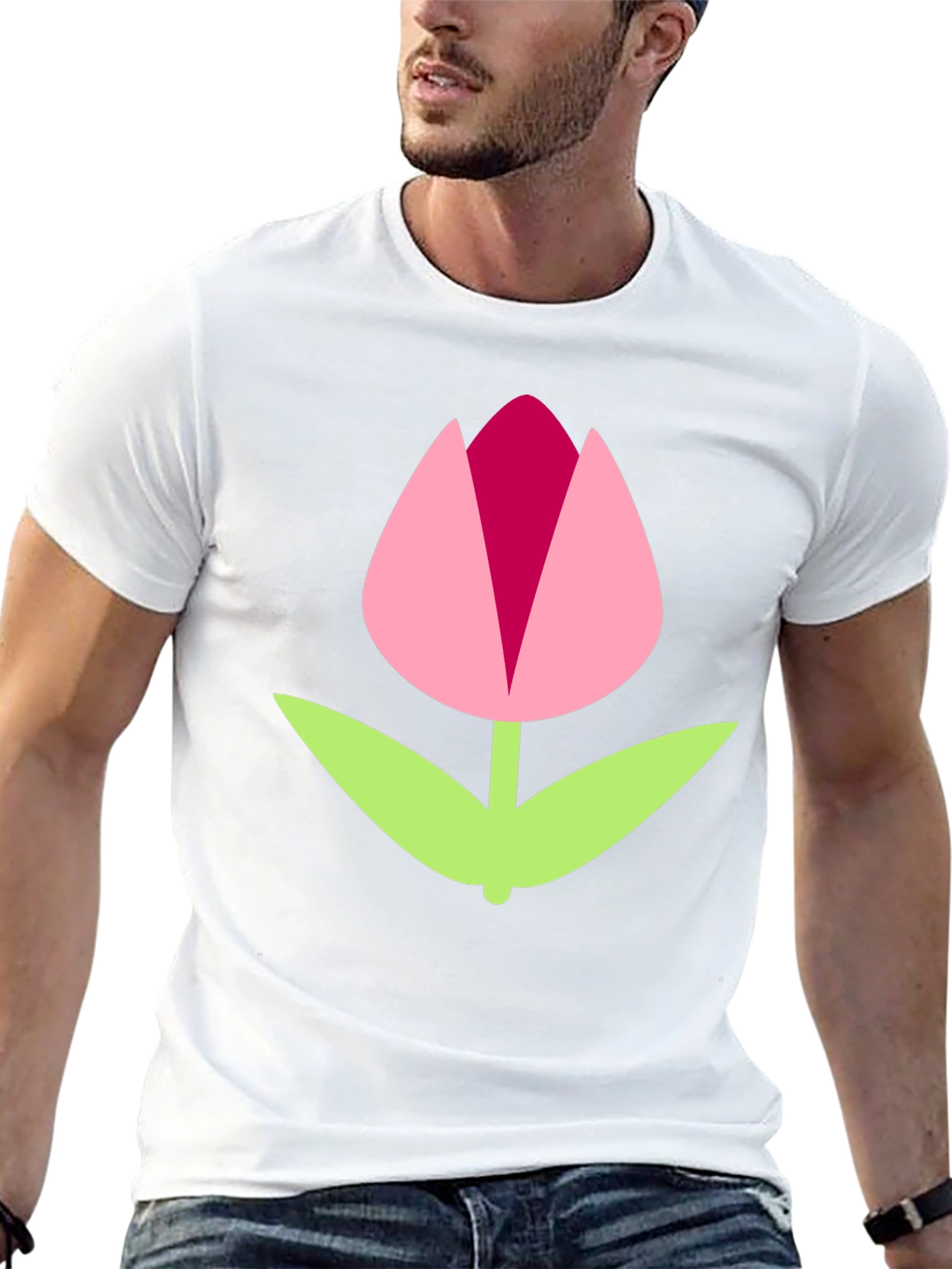 Black Tulip Graphic Tee | Modern Casual Style
