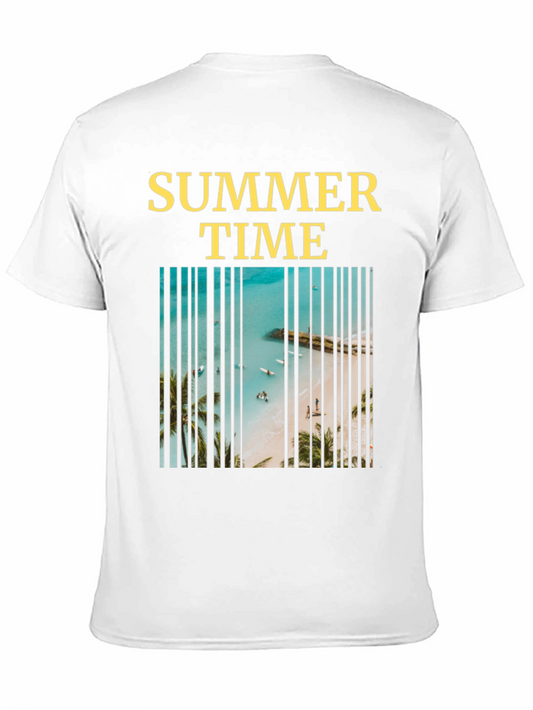 Summer Time Beach Barcode T-Shirt