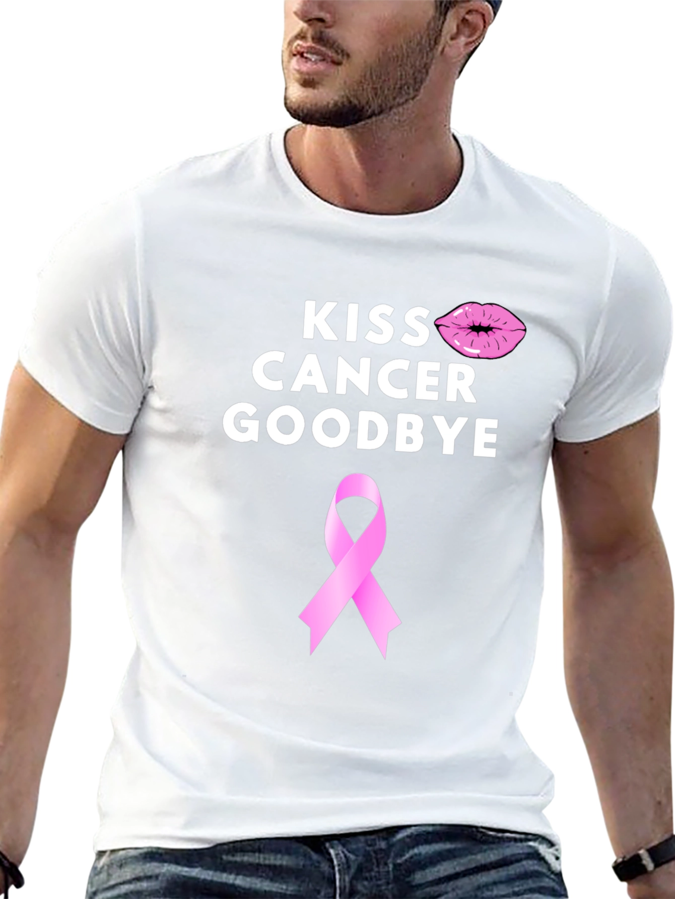 Kiss Cancer Goodbye Awareness T-Shirt