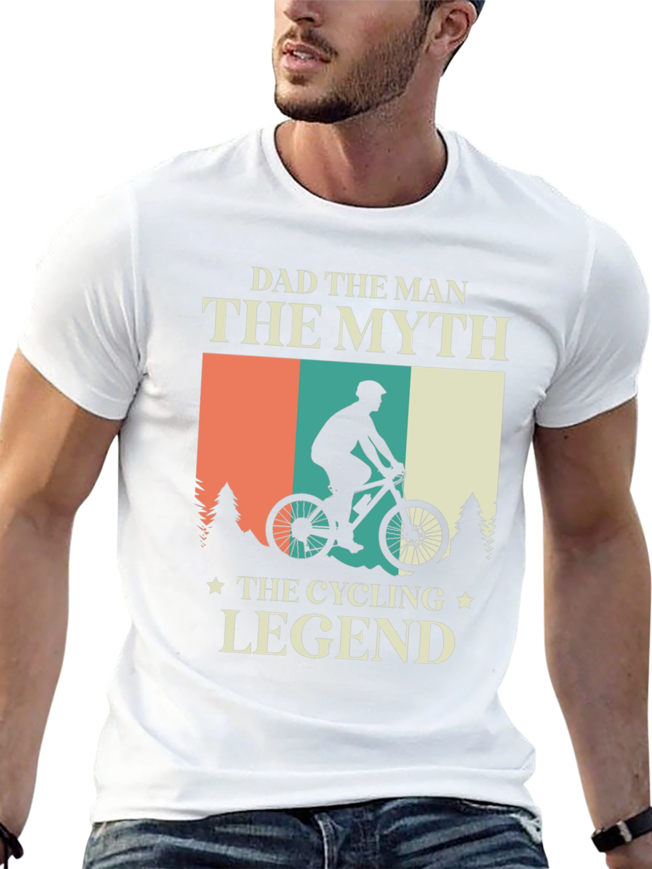 Dad The Man Cycling Legend T-Shirt
