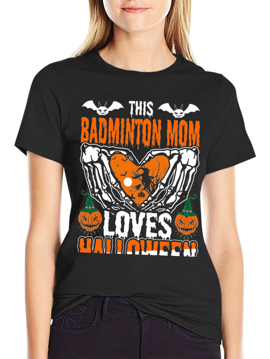Badminton Mom Halloween T-Shirt