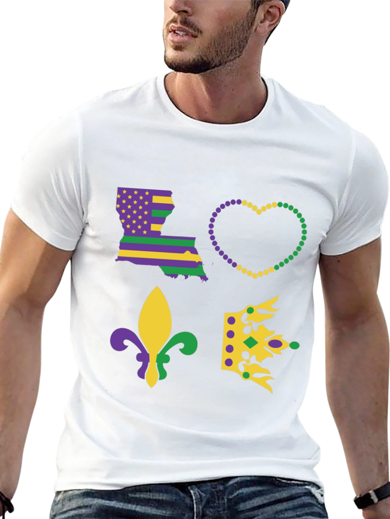Mardi Gras Louisiana Love T-Shirt