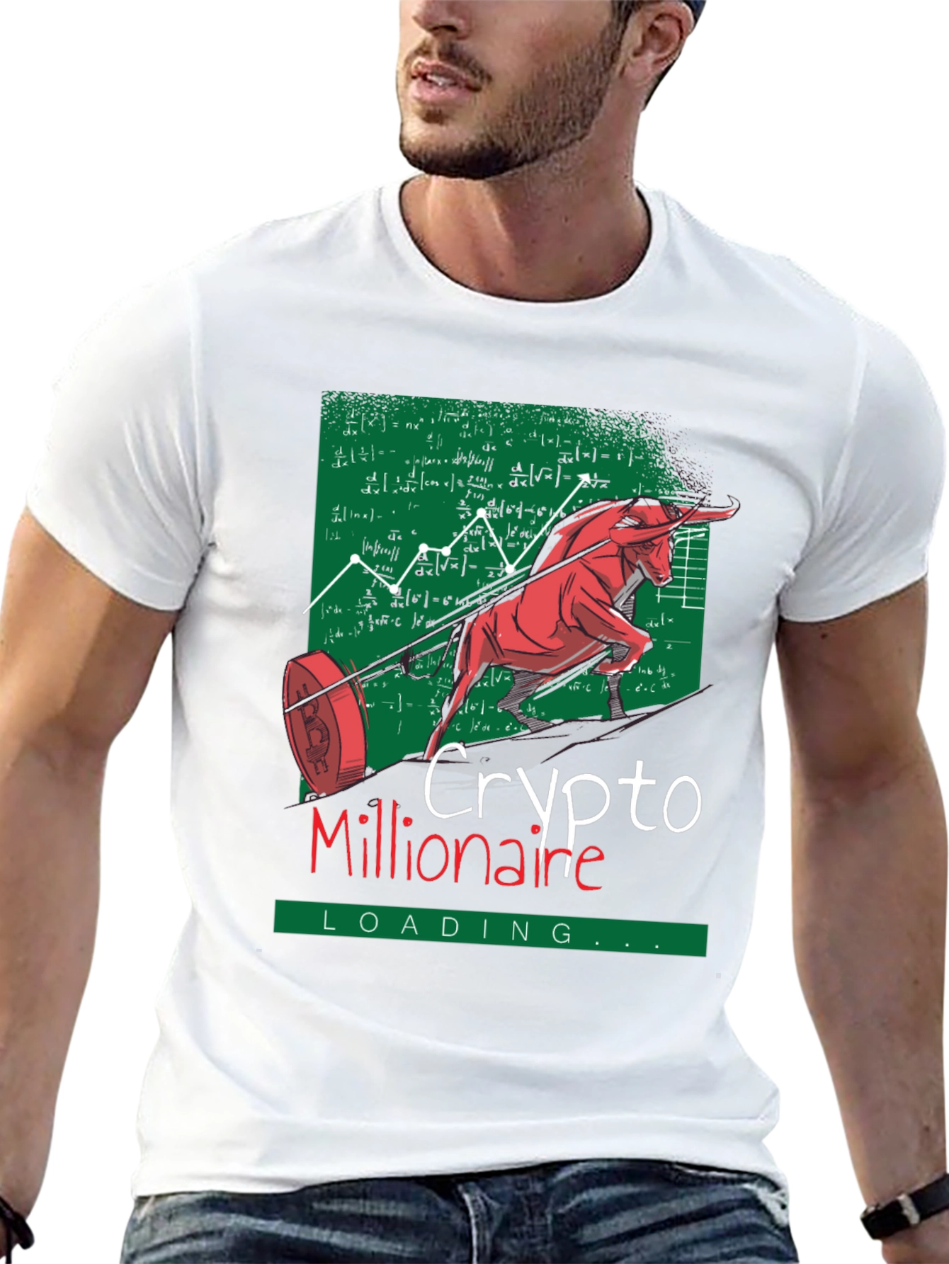 Crypto Millionaire Loading Graphic Tee - Black