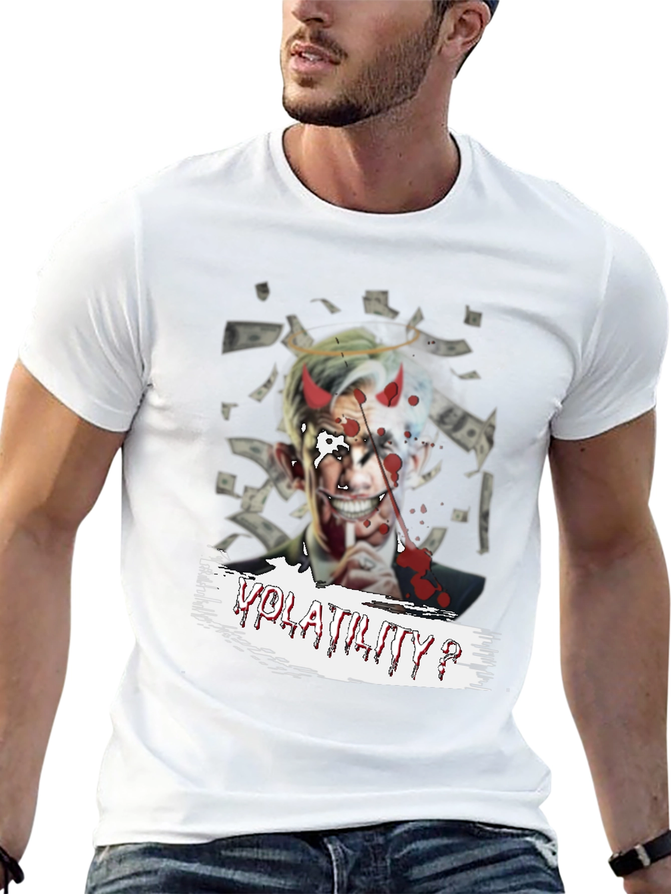 Volatility? Graphic Print Black T-Shirt