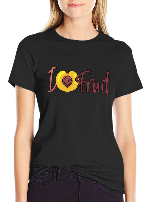 I Love Fruit T-Shirt - Peach Graphic Tee