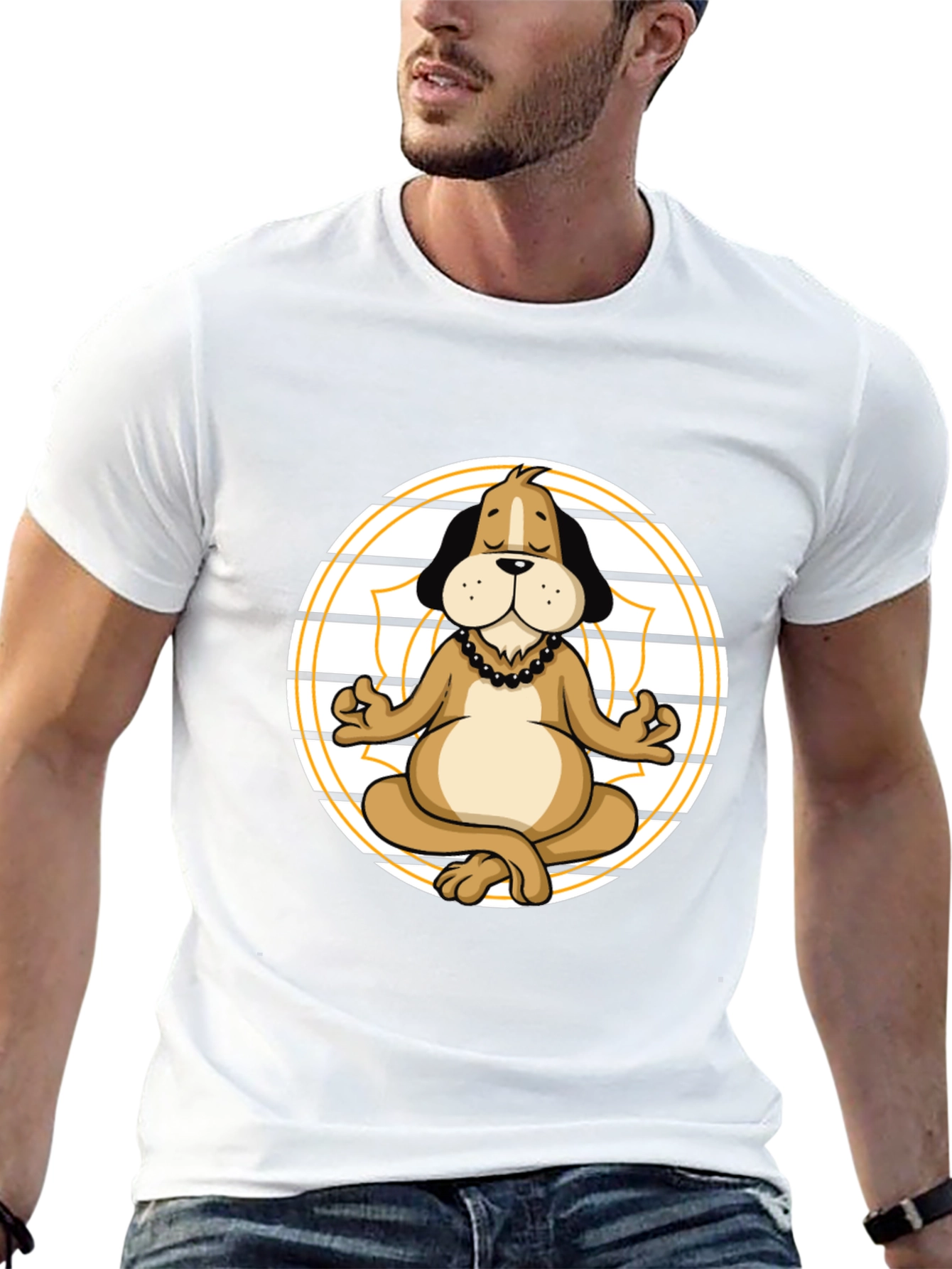 Yoga Dog Graphic T-Shirt - Relaxed Fit