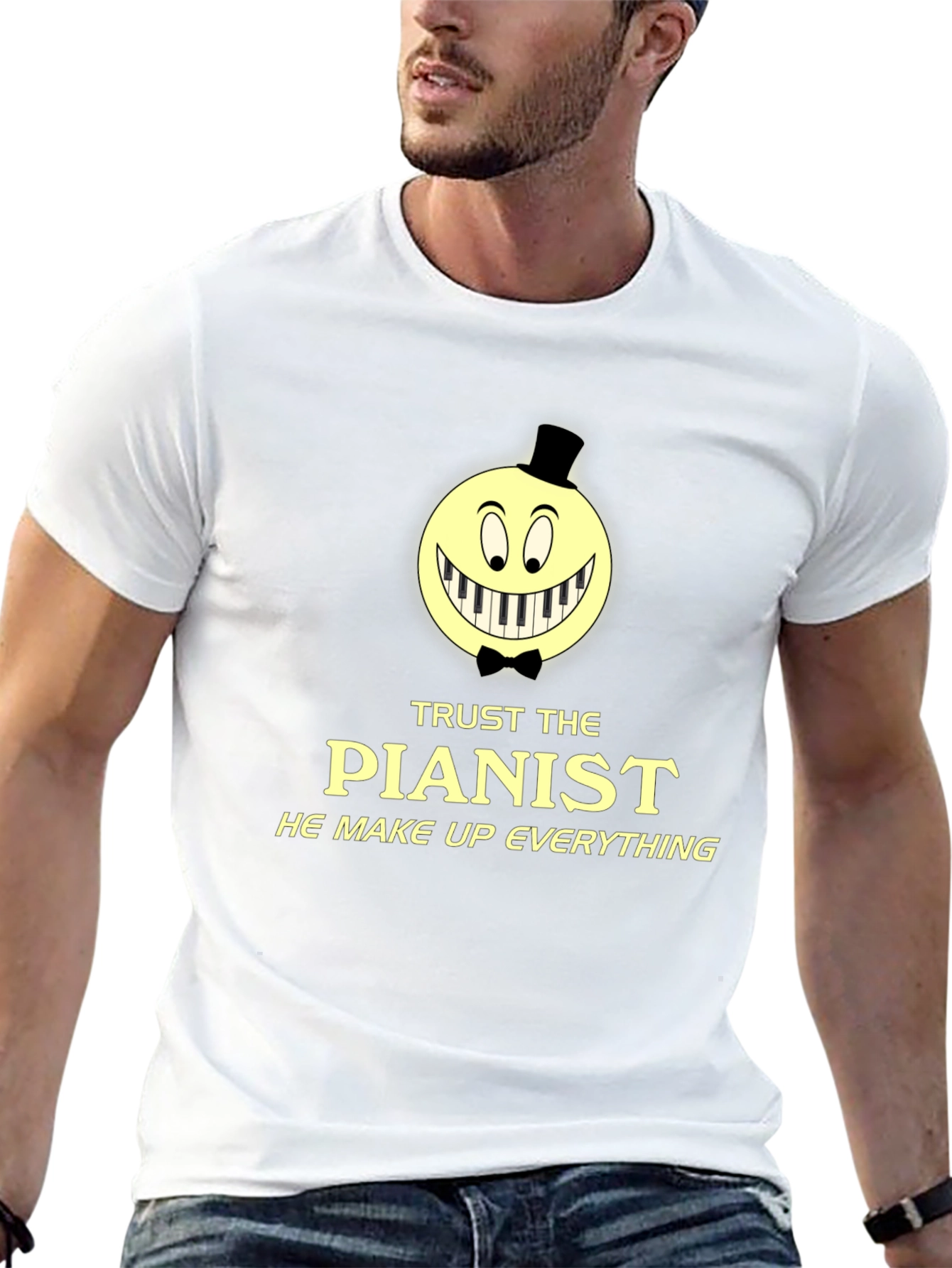 Trust The Pianist Graphic Tee - Funny Music T-Shirt
