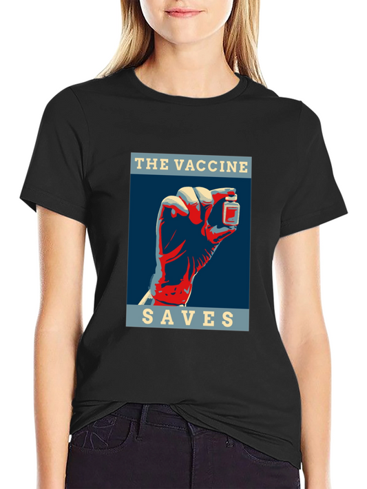 Vaccine Saves T-Shirt - Bold Graphic Tee
