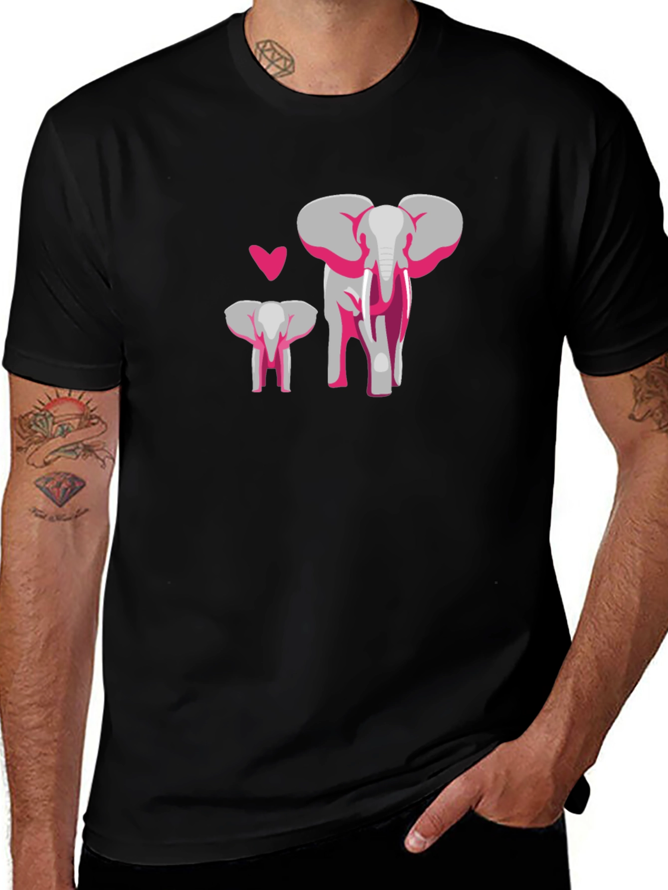 Elephant Love Graphic T-Shirt