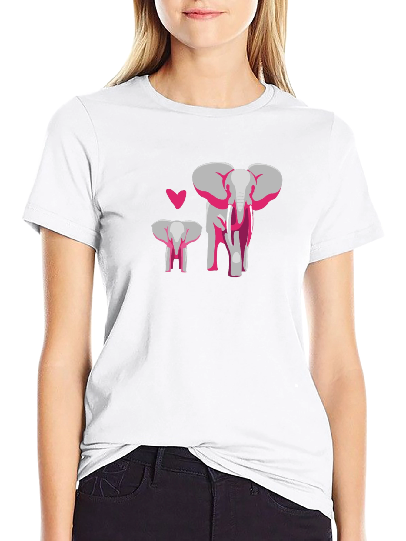 Elephant Love Graphic T-Shirt