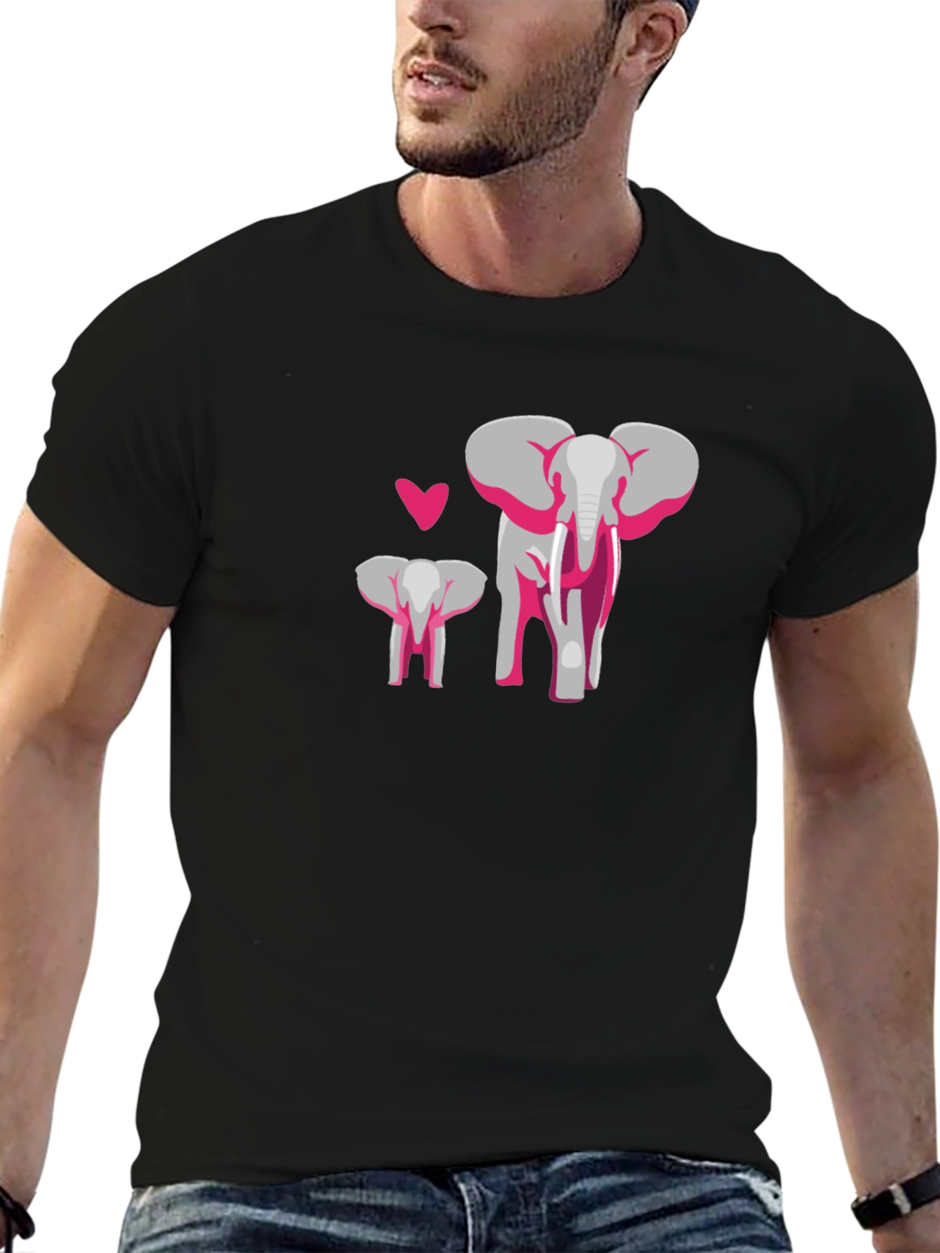 Elephant Love Graphic T-Shirt