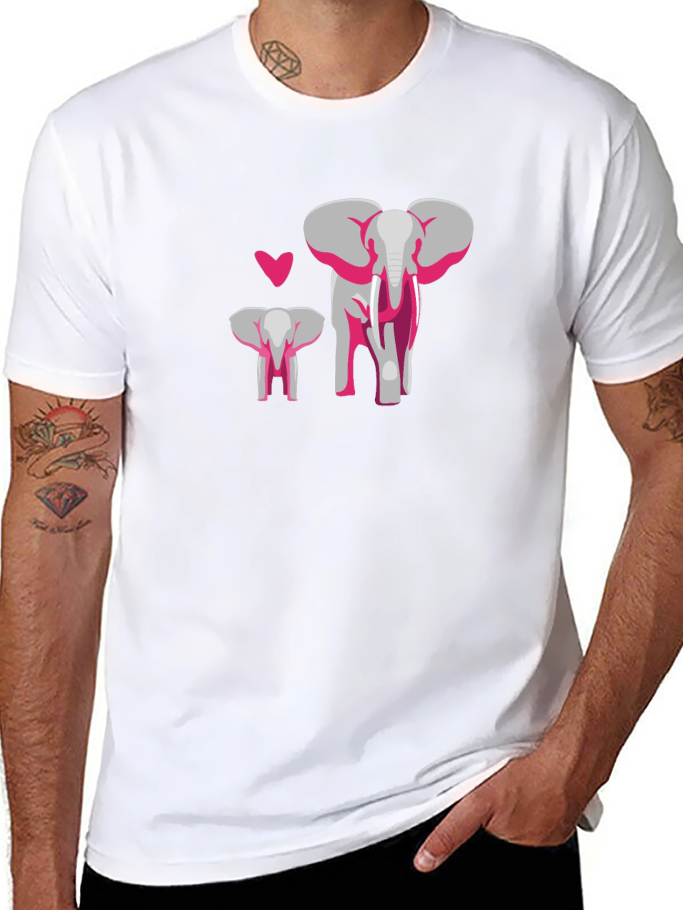 Elephant Love Graphic T-Shirt