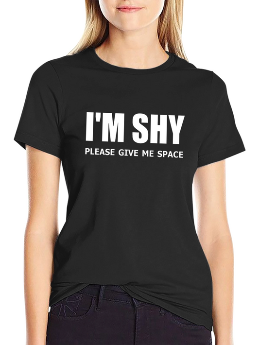 Im Shy Give Me Space Graphic T-Shirt