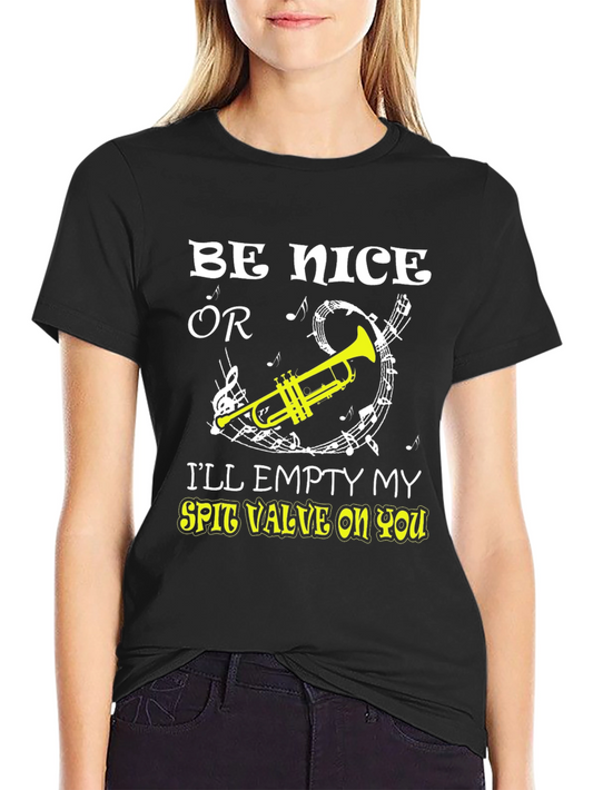 Be Nice Or Trombone Graphic T-Shirt