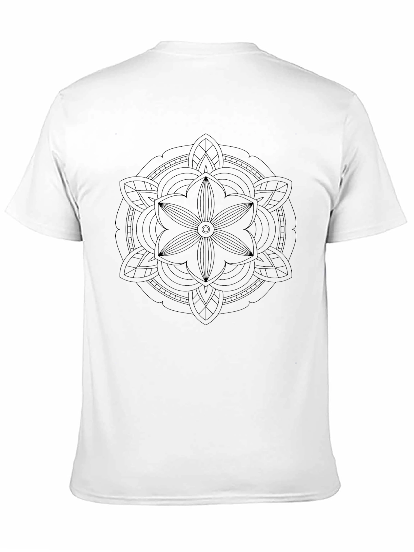 Black Mandala Graphic T-Shirt - Stylish Mens Tee
