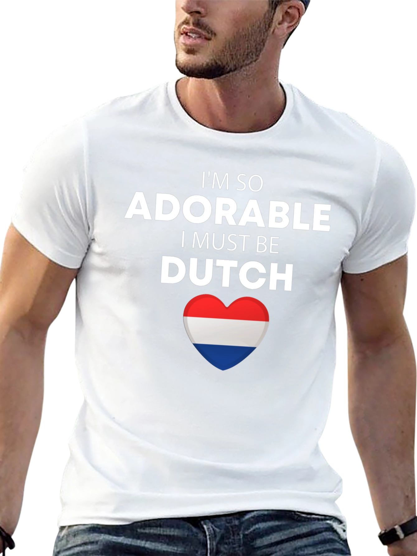 Adorable Dutch Pride T-Shirt - Netherlands Flag Heart