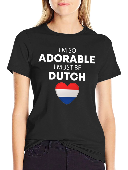 Adorable Dutch Pride T-Shirt - Netherlands Flag Heart