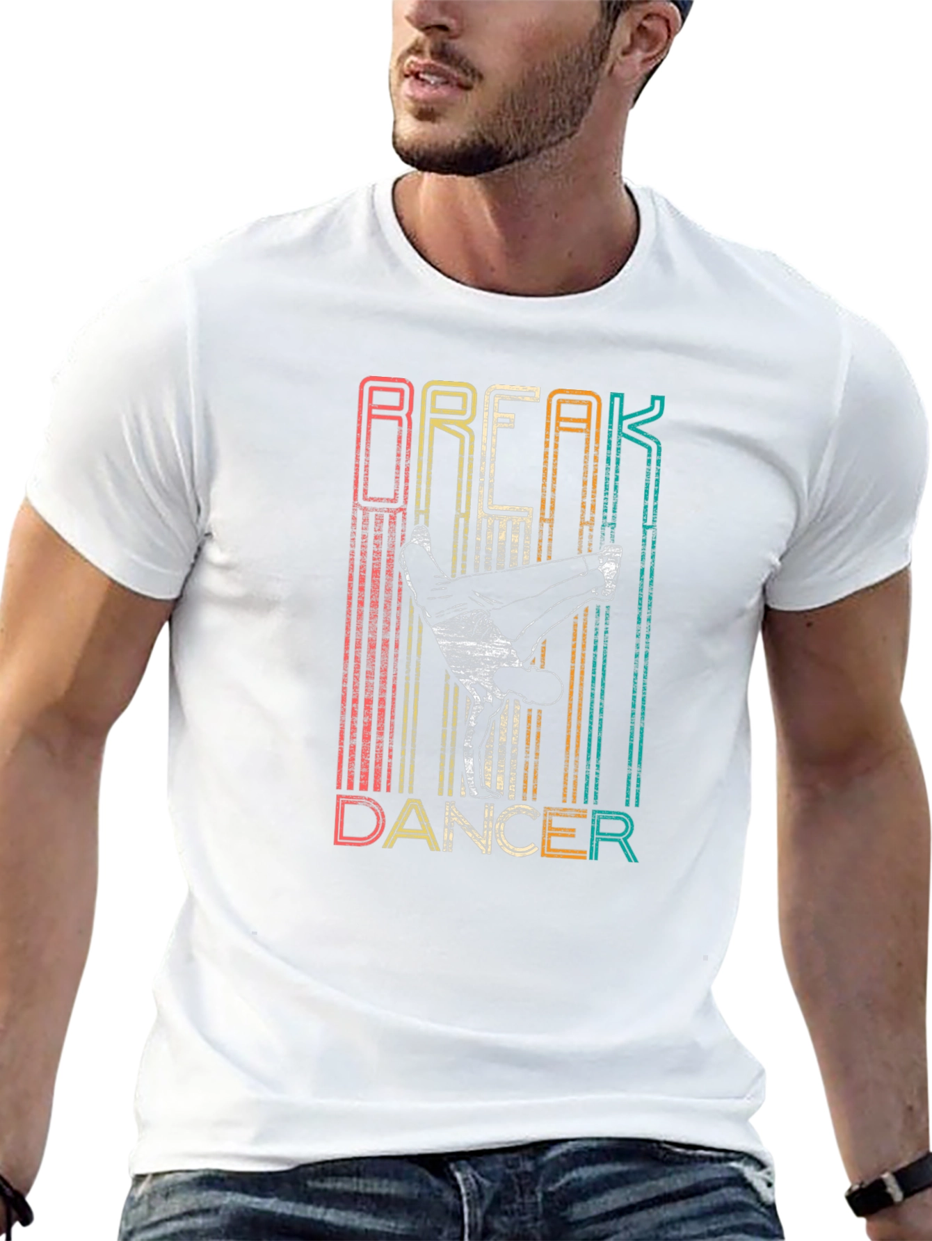 Break Dancer Graphic T-Shirt - Retro Style
