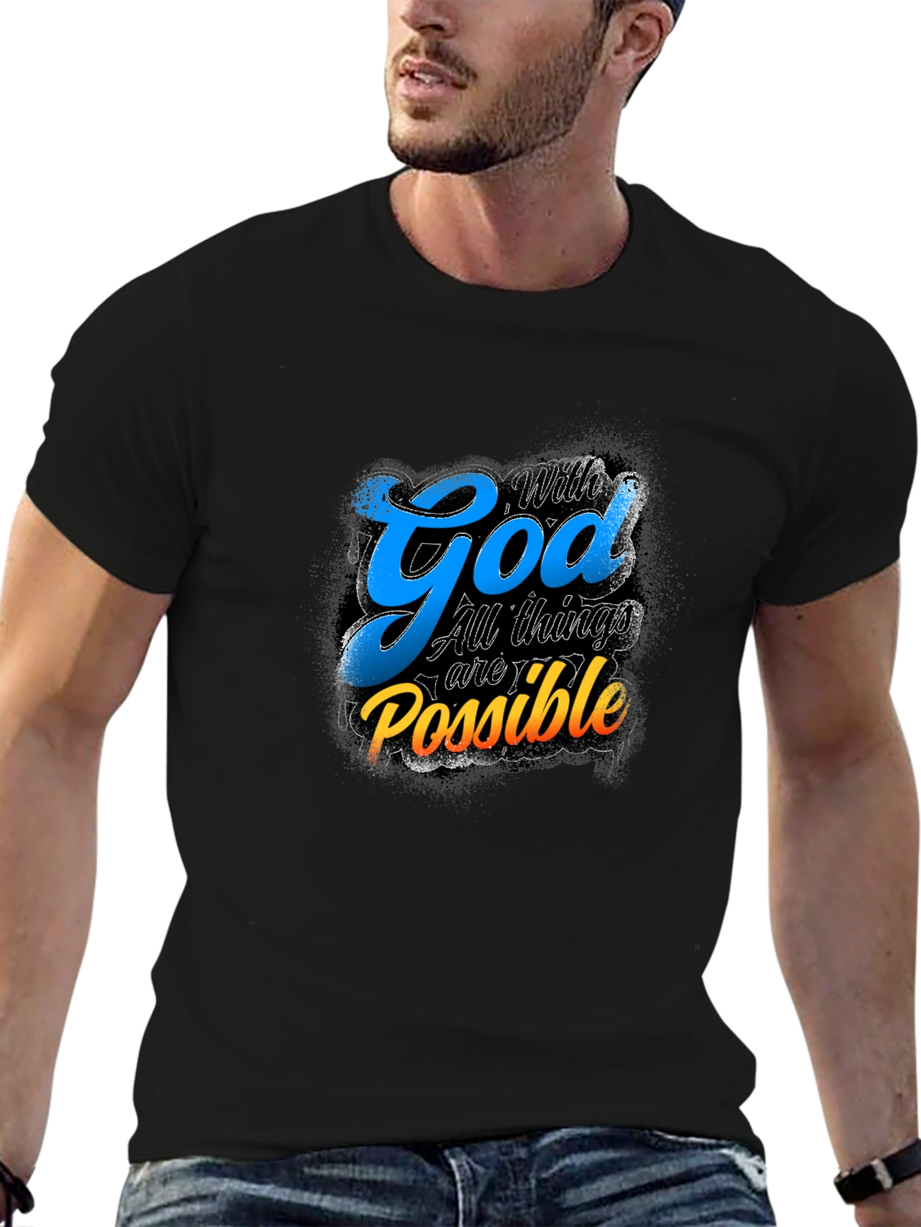 Faith-Based T-Shirt - With God All Things are Possible