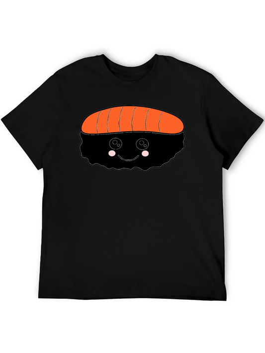 Sushi Graphic Black T-Shirt - Cute Food Tee