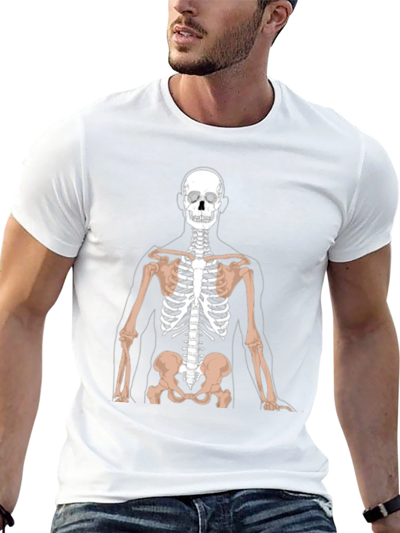 Anatomy Skeleton Graphic Black T-Shirt