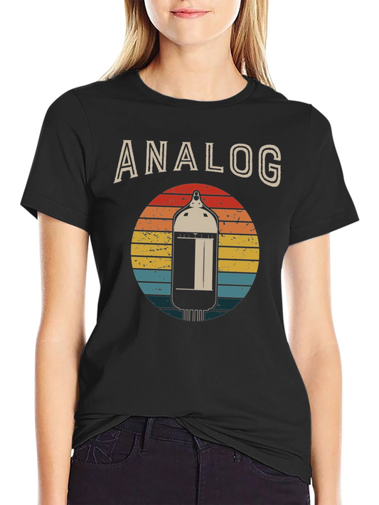 Analog Tube Sunset Graphic Tee - Vintage Style