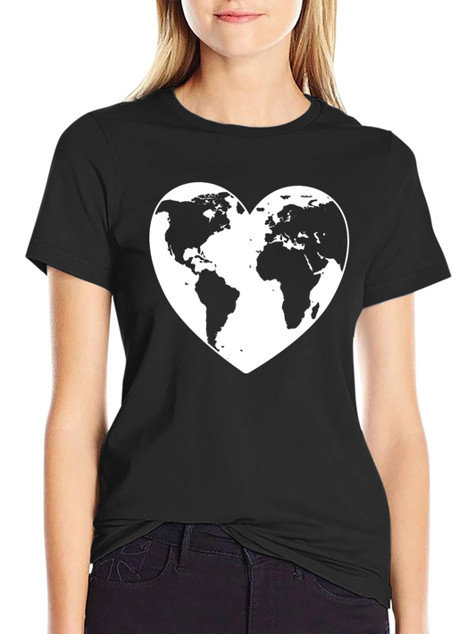 World Heart T-Shirt - Love Our Planet Tee