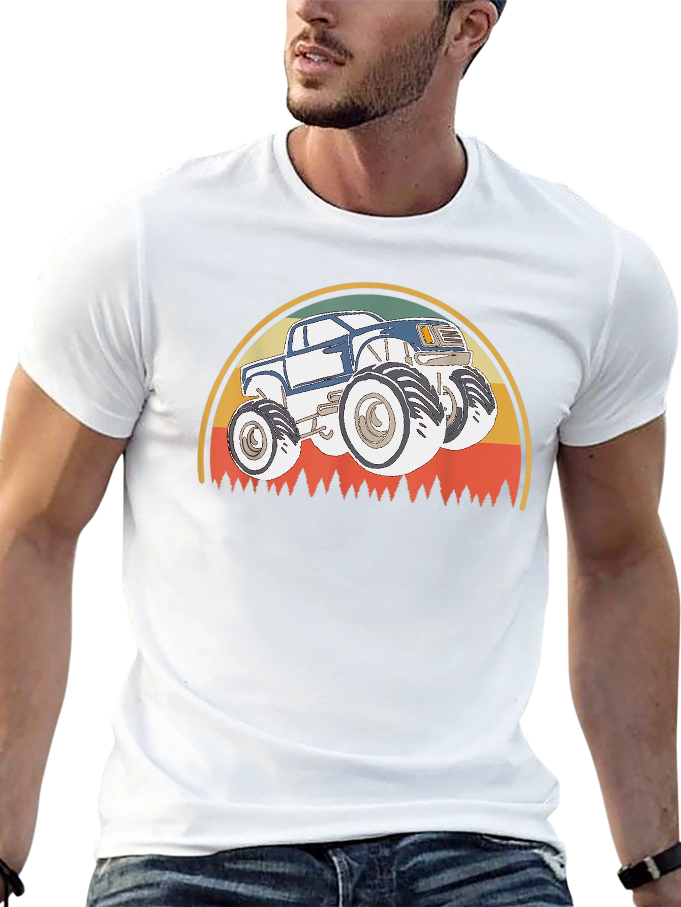 Monster Truck T-Shirt - Retro Style Design