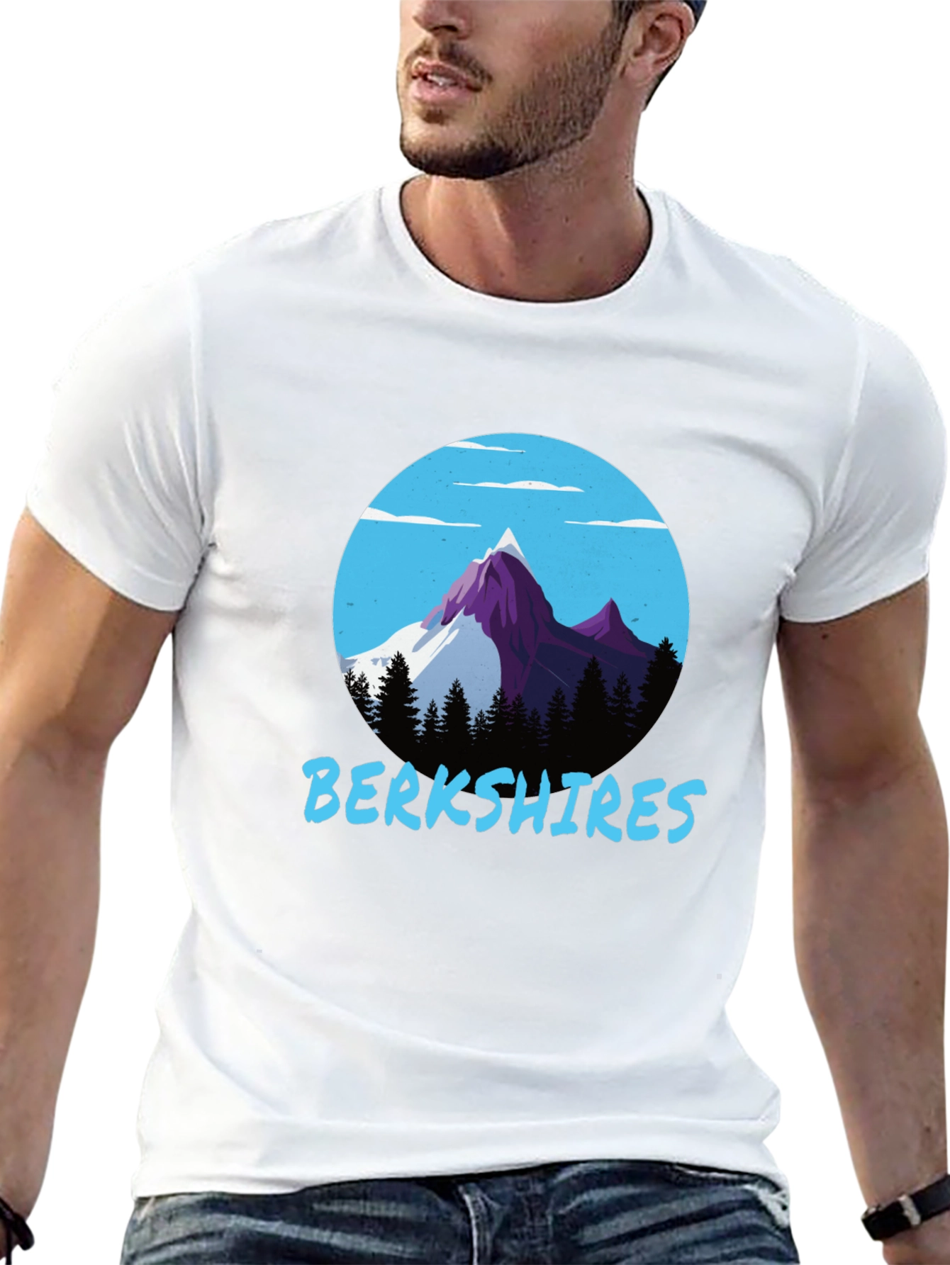 Berkshires Mountain T-Shirt - Black
