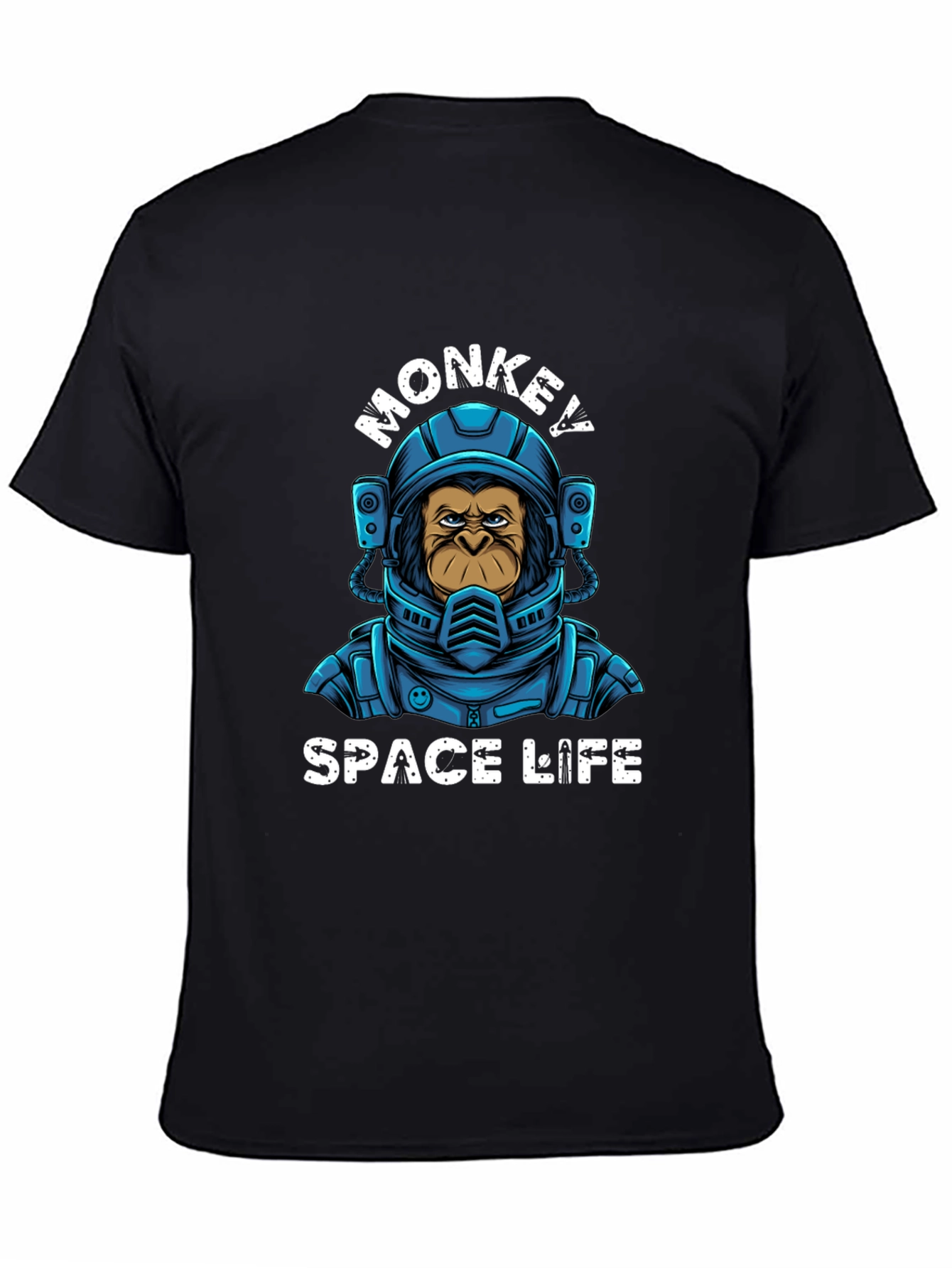 Monkey Space Life Graphic T-Shirt