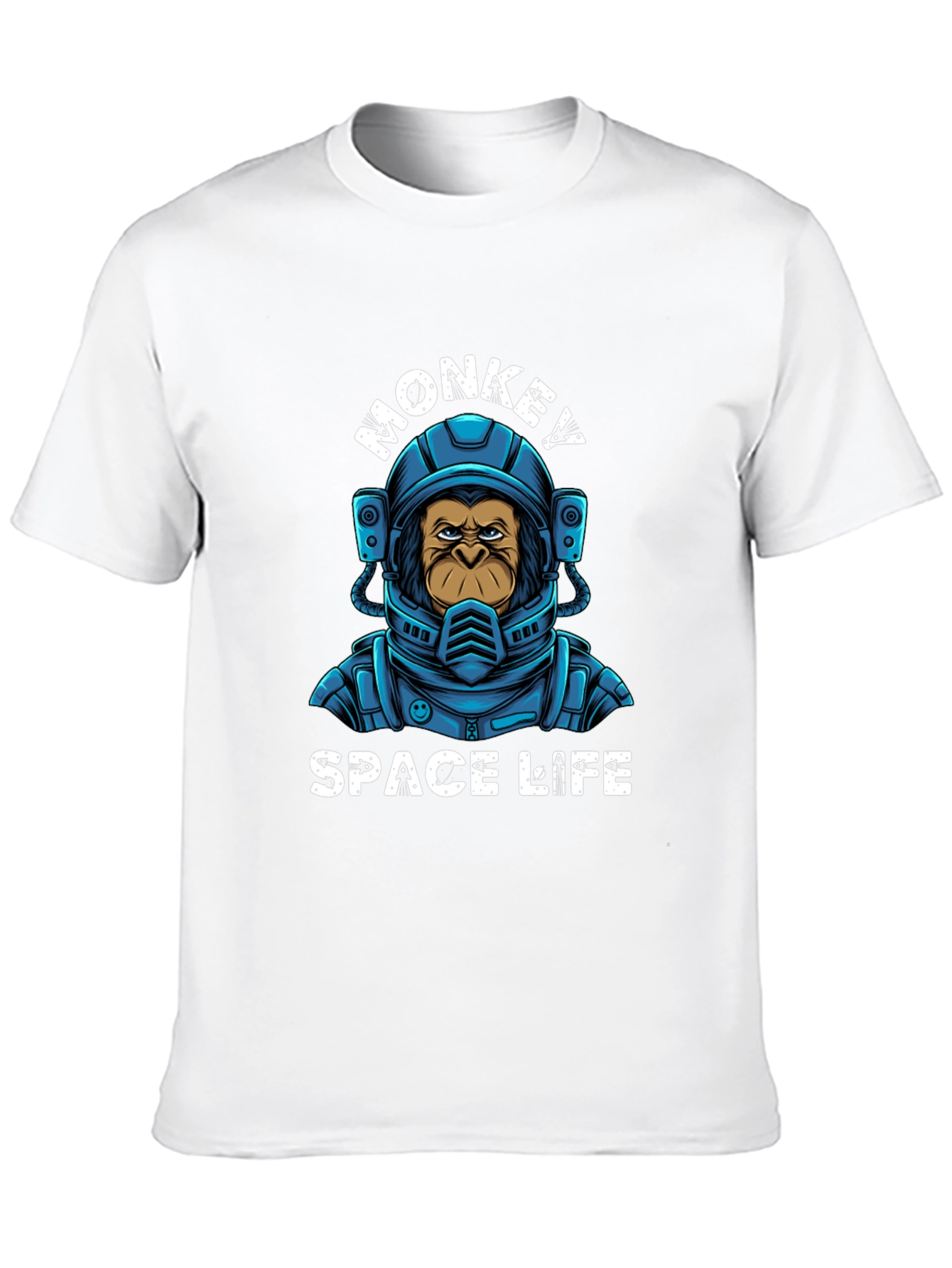 Monkey Space Life Graphic T-Shirt