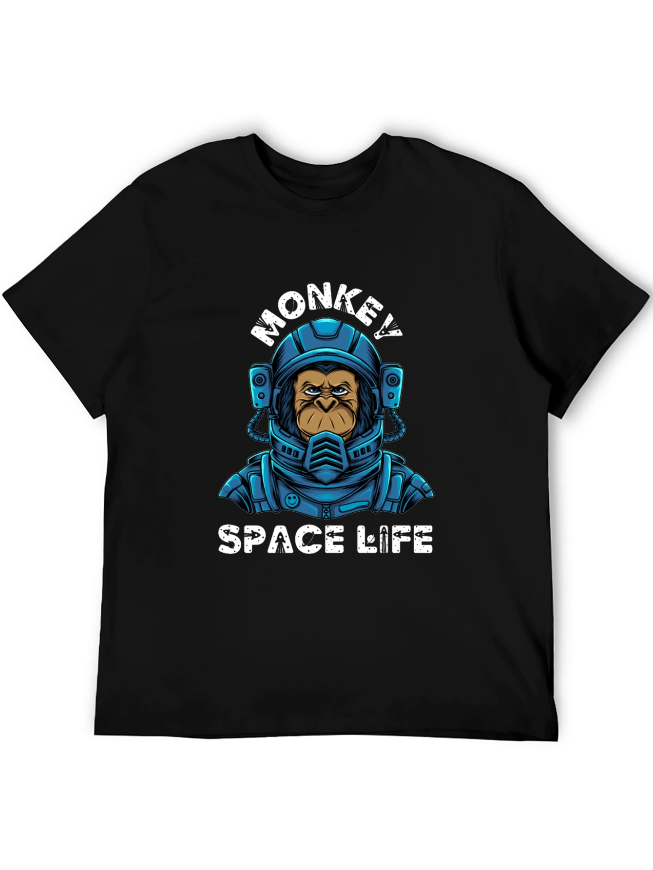 Monkey Space Life Graphic T-Shirt