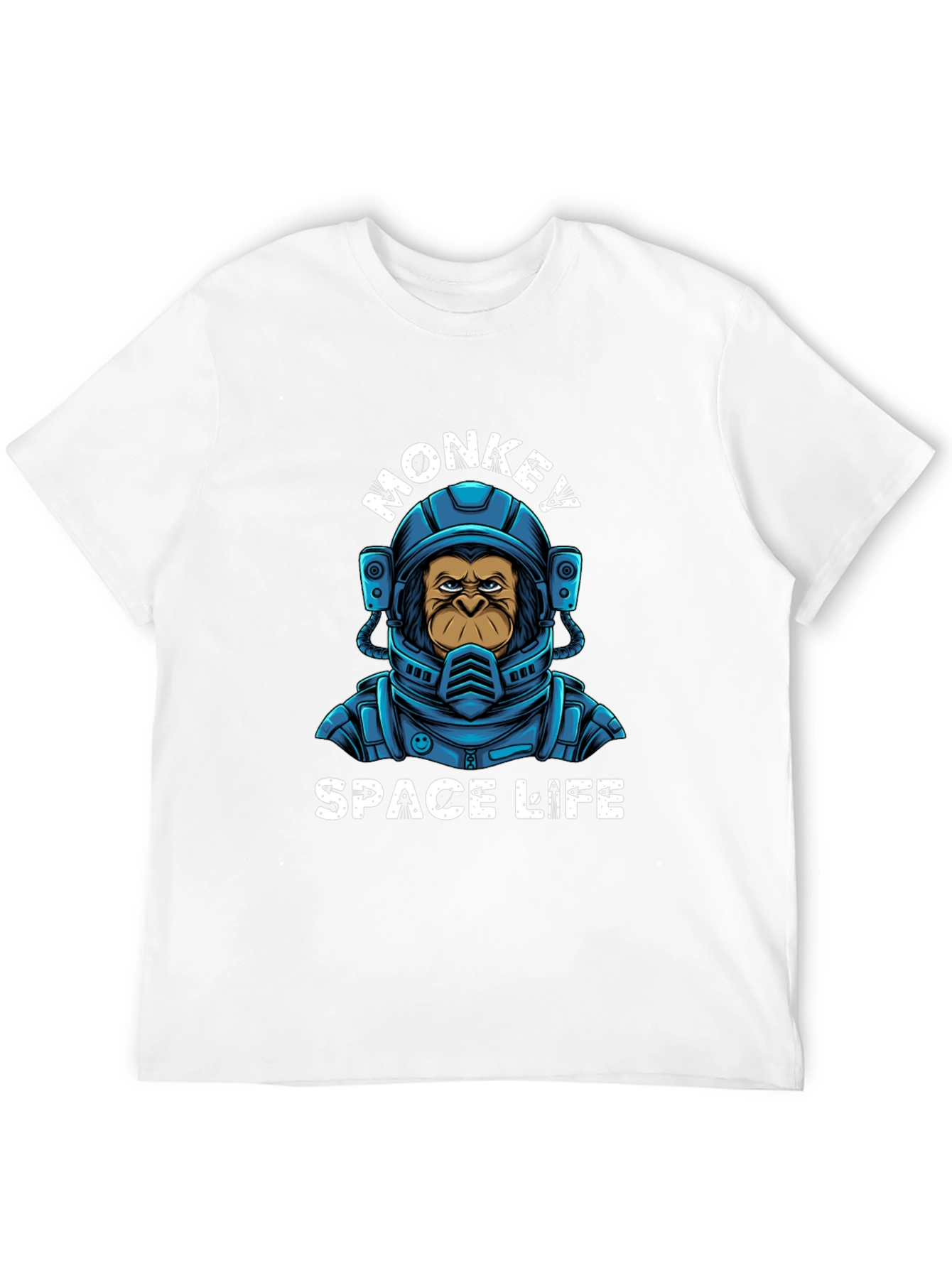 Monkey Space Life Graphic T-Shirt