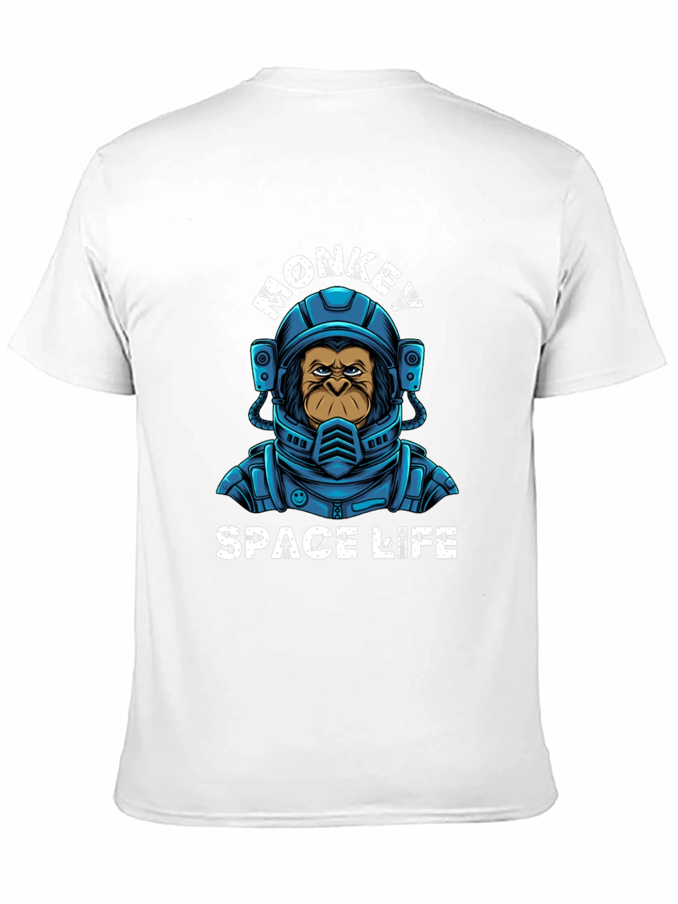 Monkey Space Life Graphic T-Shirt