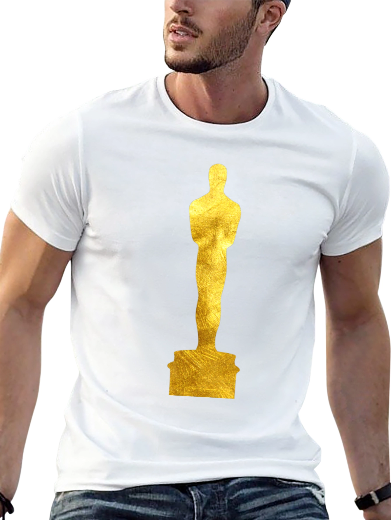 Oscar Statue Graphic Tee - Black T-Shirt