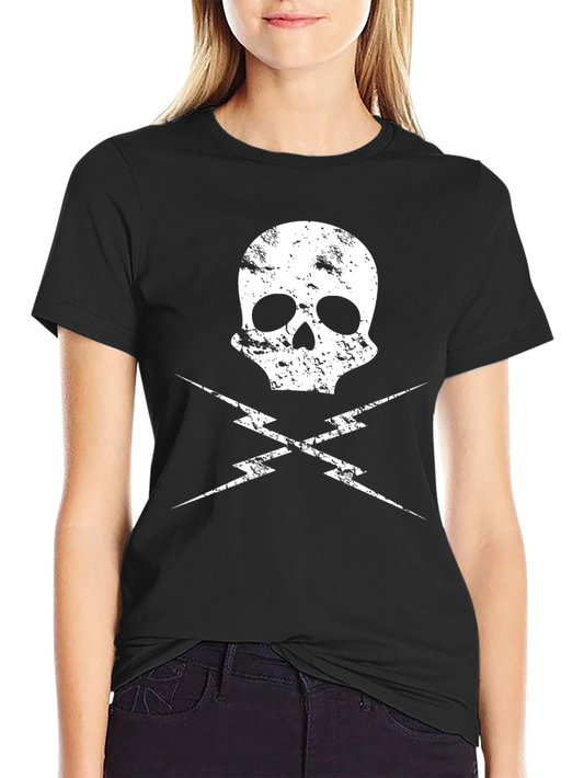 Skull & Lightning Bolt Graphic Tee