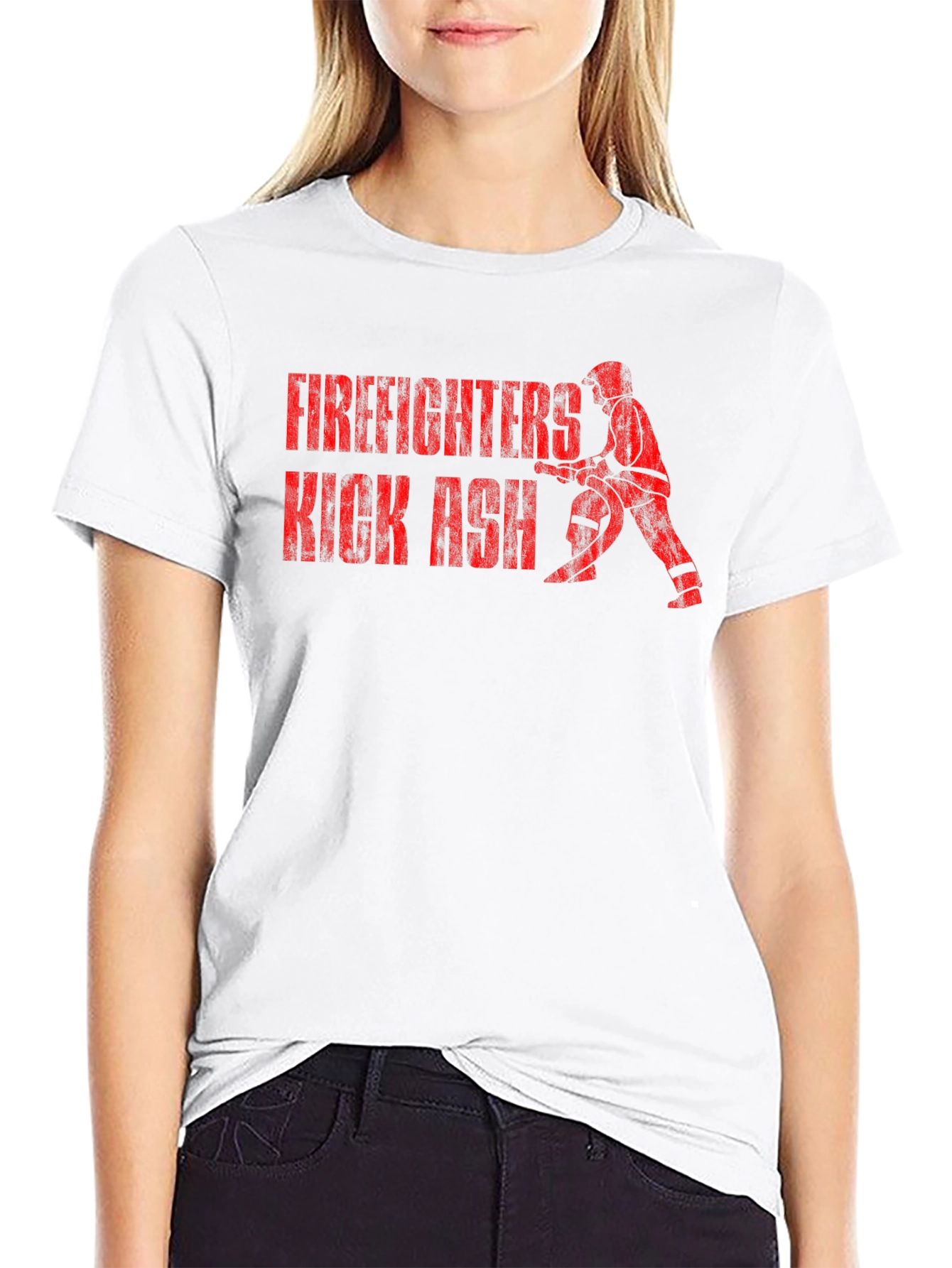 Firefighters Kick Ash Graphic T-Shirt