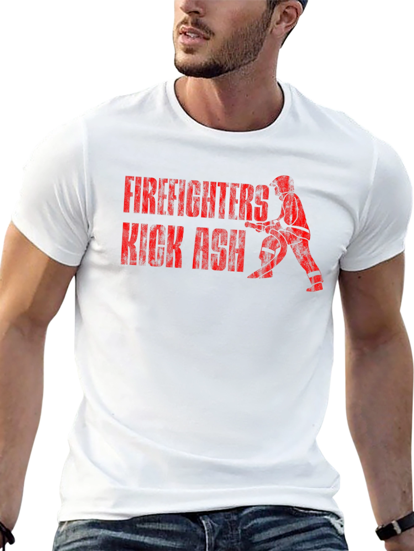 Firefighters Kick Ash Graphic T-Shirt
