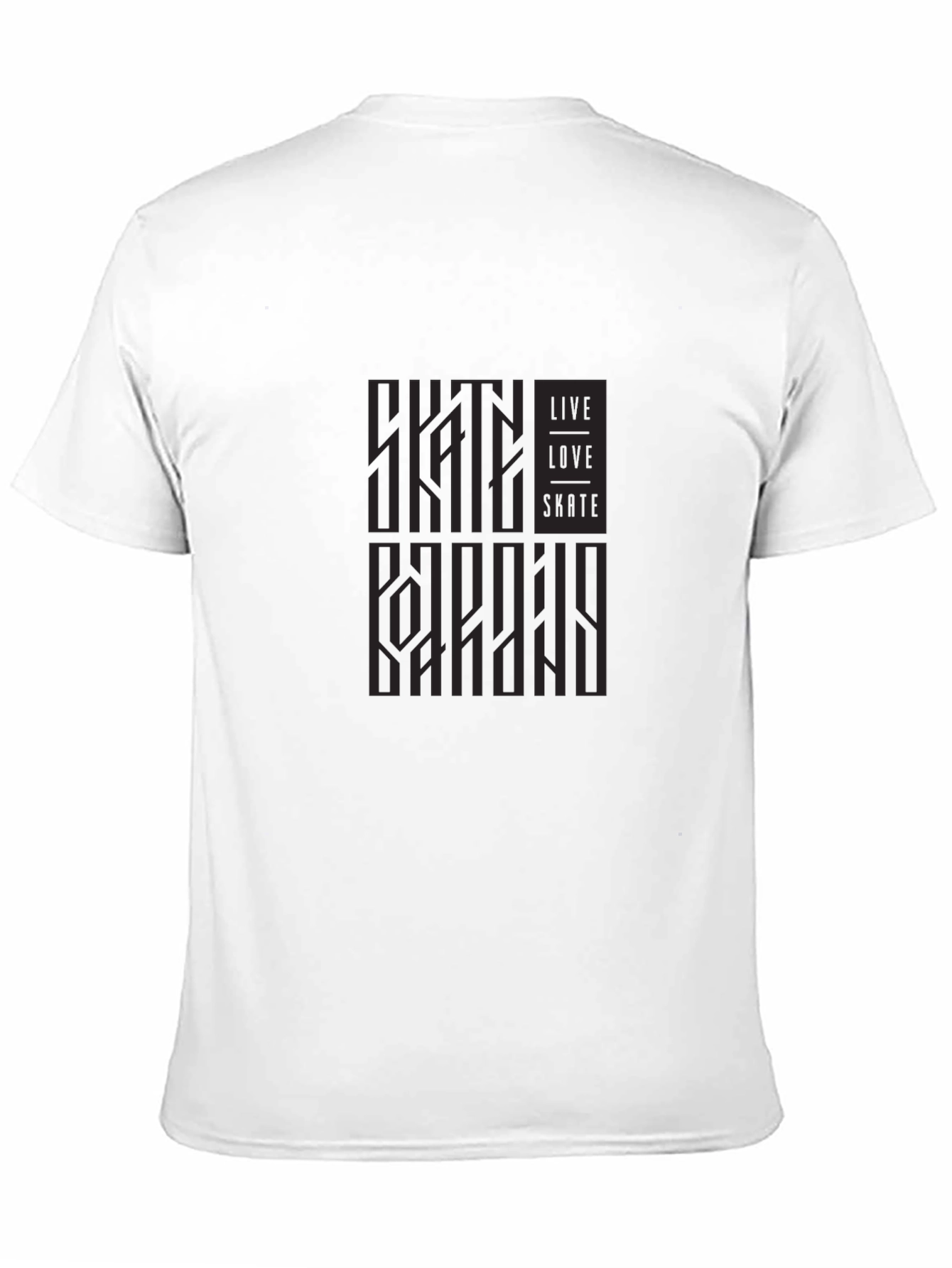 Skateboarding Lifestyle Tee - Black Graphic T-Shirt